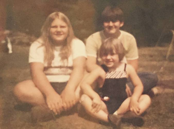 Early 1970s, camping at Kellettville, PA with my sister and brother. Our happiest summers were spent here.